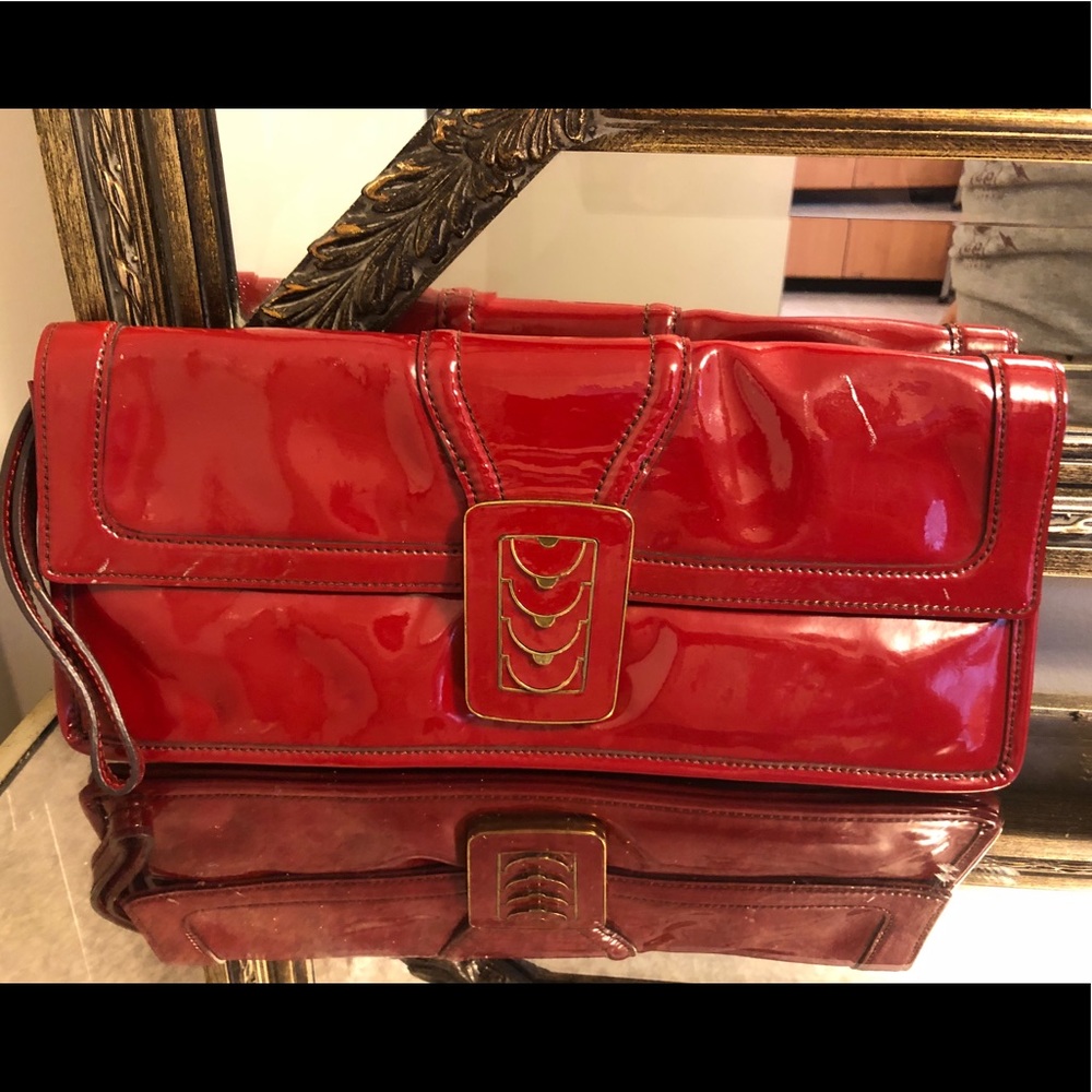 Cole Haan Red Clutch